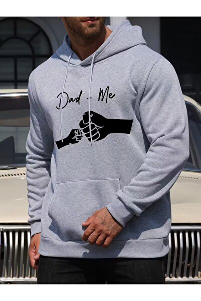 ship master Men's Dad and Me Printed Trend Hooded Sweatshirt - Comfortable Au...
