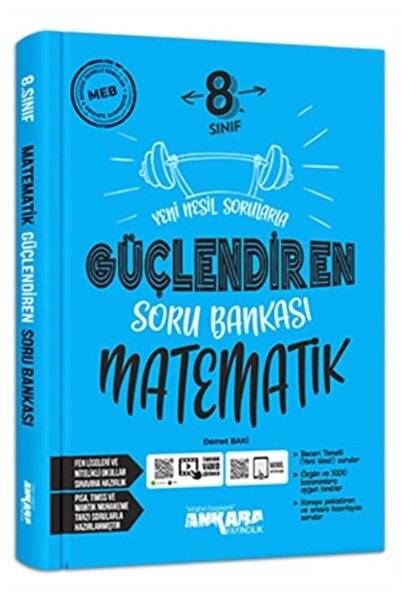 Ankara Yayıncılık 8. Sınıf Matematik Güçlendiren Soru Bankası GÜNCEL BASKI