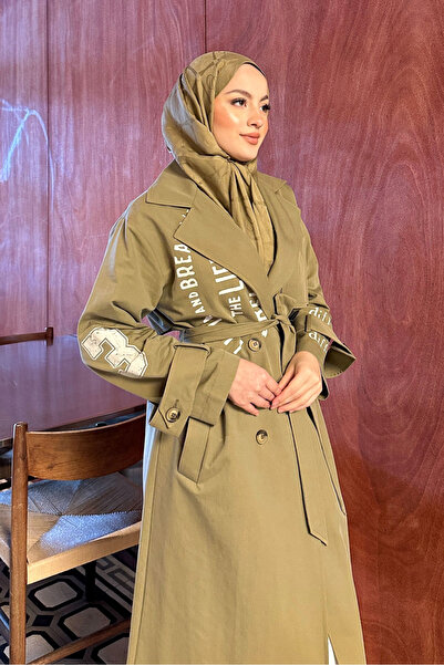 Ovn. Zayne Kol Kemerli Trençkot - Haki
