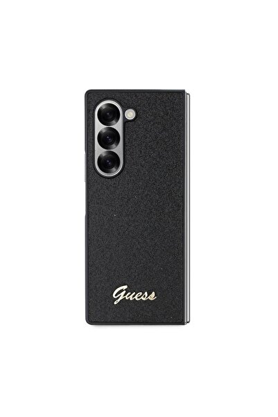 Guess Case for Samsung Galaxy Z Fold6, Y63, Polyurethane, Black