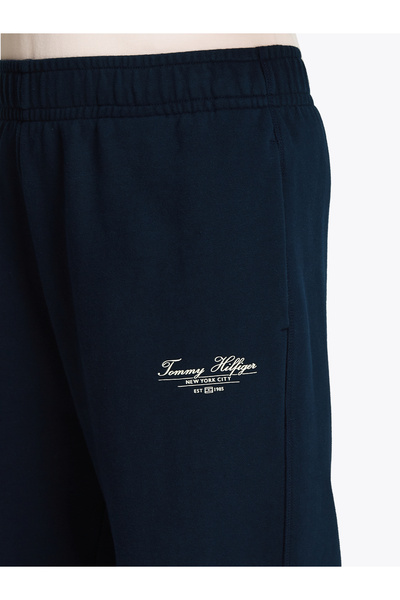 Tommy Hilfiger Women Dark Night Navy Regular Script Sweatpants
