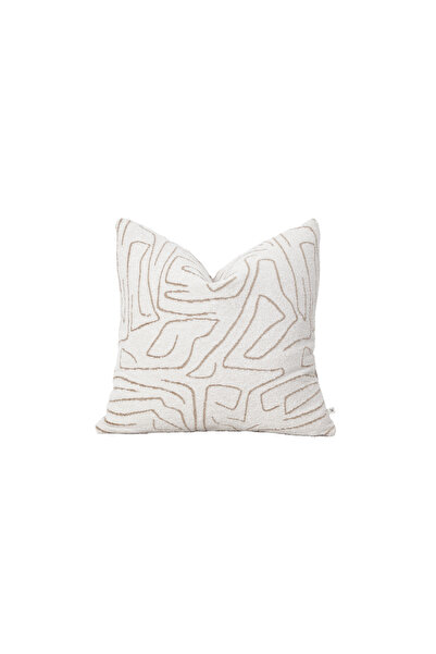 Penelope Elera Throw Pillow Cover 45X45 cm Ecru-Beige