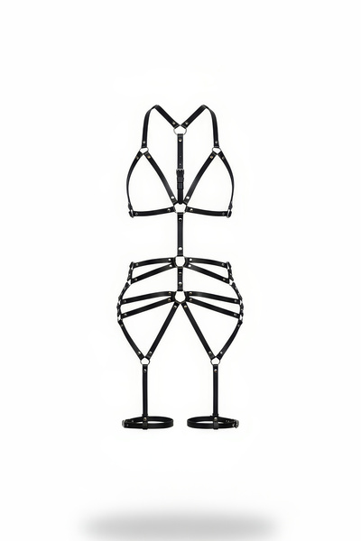 Angels Passion Black Fancy Garter Models - Modern Style with Minimal Cut