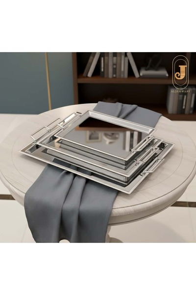 aljahwari 3-piece serving tray set