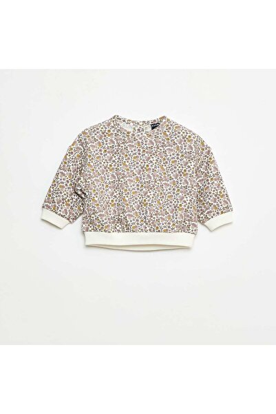 KİABİ Patterned Fleece Pullover WHITE