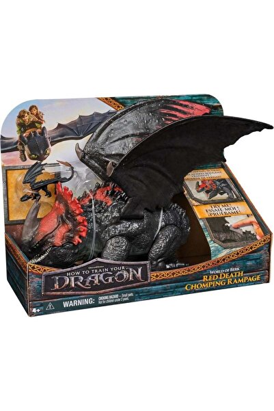 SPIN MASTERR Dreamworks Dragons World of Berk -28cm Red Death Chomping Rampage Figure, Multicolor, 4 Years+