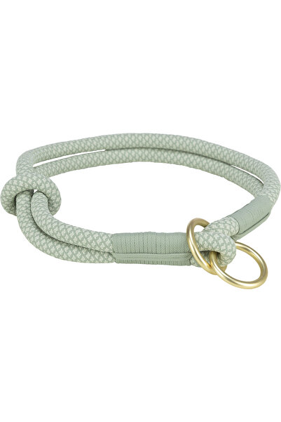 Trixie Soft Rope Collar, Semi-choke, S: 35 cm/6 mm, Sage Green/Mint Green