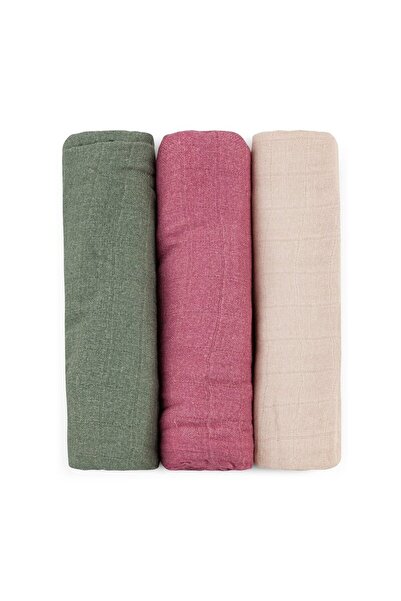 Petite&Mars Set 3 scutece, Petite&Mars, Din muselina de bambus, Hipoalergenice, 68 x 68 cm