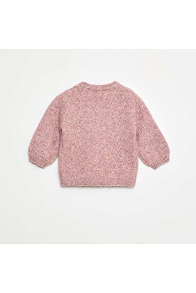 KİABİ Knitted Jumper with Decorative Bow Detail PINK