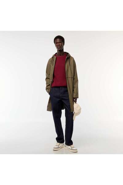 KİABİ Textured Knit Crew Neck Sweater RED