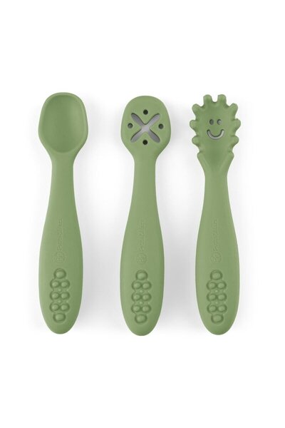 Petite&Mars Σετ 3 κουταλιών, Petite&Mars, Take&Match, σιλικόνη, διάφορα σχήμα...