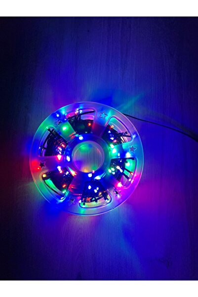 OKYANUSAYD 50 METRE 240 LEDLİ SİYAH KABLO RGB SABİT BEYAZ IŞIK ÇAKARLI YILBAŞI AĞACI SÜSLEME İP LED IŞIK