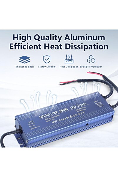 ElectroAZ Sursă de alimentare pentru exterior IP67, 12V 6.6A - 80W,