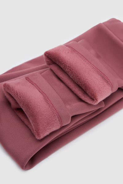 LOVETTI Dark Powder Girls' Plush Extra Thick Winter Tights