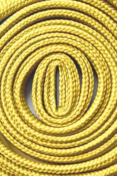 hapshoe Yellow 1 cm Thick 1 Pair Flat Sports Shoelaces
