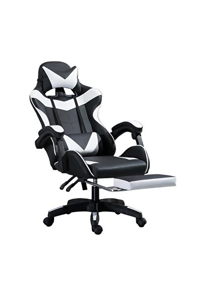 MINOMAC مسند الظهر وارتفاع المقعد قابل للتعديل ودوار ومتكئ لسباقات الكمبيوتر ...