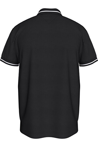 Tommy Hilfiger Erkek Siyah Kısa Kollu Polo