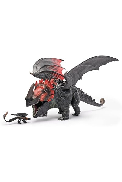 SPIN MASTERR Dreamworks Dragons World of Berk -28cm Red Death Chomping Rampage Figure, Multicolor, 4 Years+