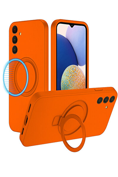 Nezih Case Samsung Galaxy A57 Uyumlu İçi Kadife Stand Olabilen Halka Yüzüklü ...