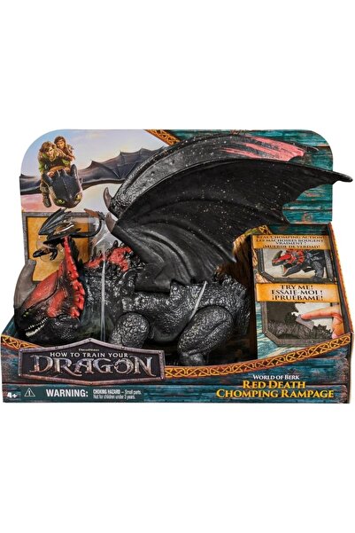 SPIN MASTERR Dreamworks Dragons World of Berk -28cm Red Death Chomping Rampage Figure, Multicolor, 4 Years+