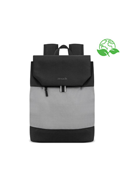 Mack Mce-1301 14.1\" Zen Eco Casual Backpack, Laptop Bag Black Gray