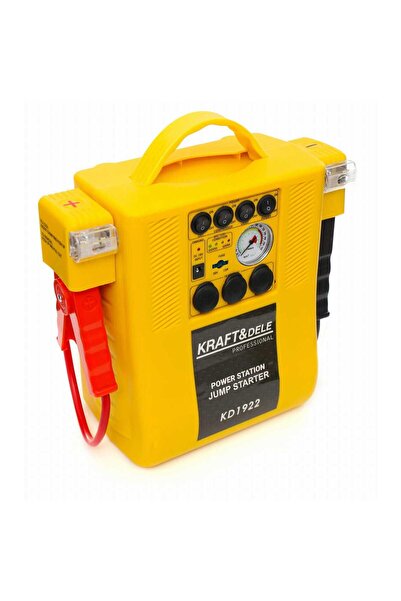 Kraft Multifunctional car jump starter, built-in 17Ah battery, 20 bar car compressor, 12V socket,