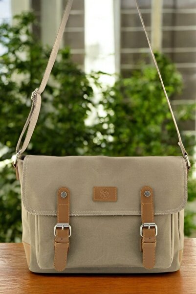 QUB CLUB Unisex Canvas Business School Messenger Bag