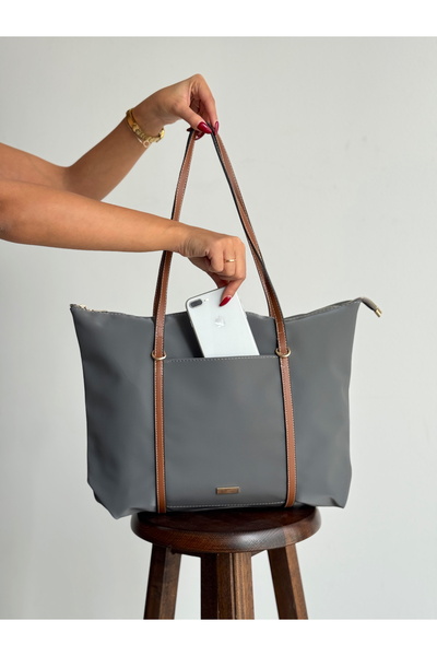 KIRASE Women's Striped Shopperr Model Hand and Shoulder Bag