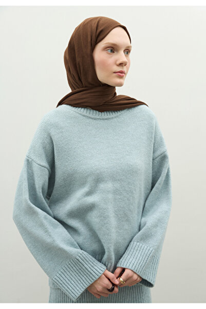 Fresh Cashmere Textured Shawl Bitter Brown