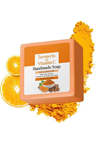 KASTWAVE صابون الكركم مع فيتامين سي وحمض الكوجيك - علاج حب الشباب والبقع الدا...