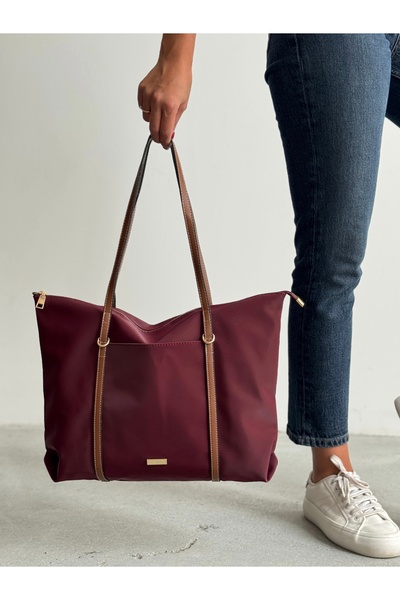 KIRASE Women's Striped Shopperr Model Hand and Shoulder Bag