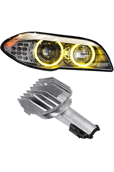 OEM Modul Galben CSL Style Angel Eyes BMW Seria 5 F10, F11, F07 2010-2013 - 6...