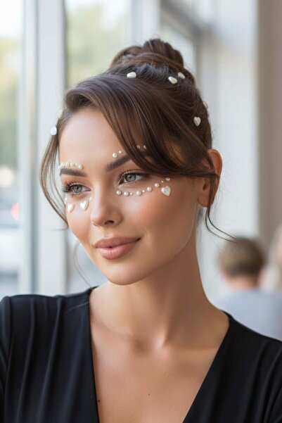 TAKIŞTIR Pearl Body, Hair and Face Stone/ Adhesive Pearl Face Sticker