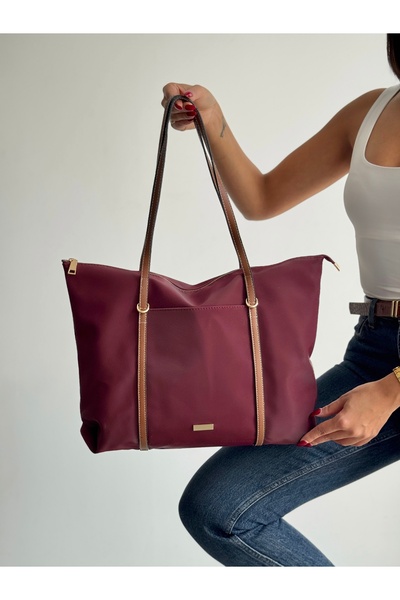 KIRASE Women's Striped Shopperr Model Hand and Shoulder Bag