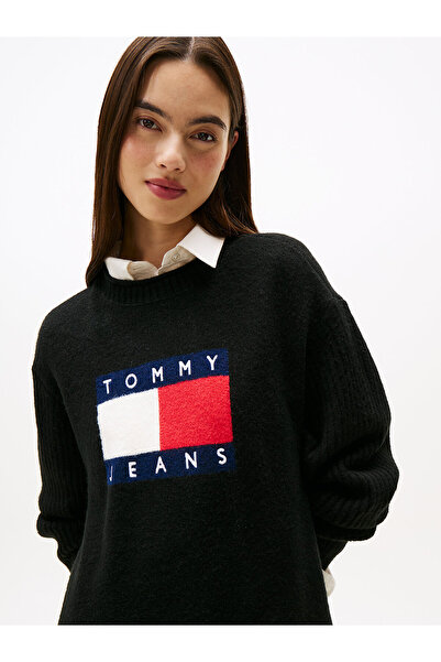 Tommy Hilfiger Tommy Flag Badge Mini Jumper Dress