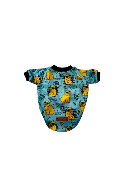 Yumuşak Tüylü Patiler Cat-Dog T-Shirt Patterned - Small Breed