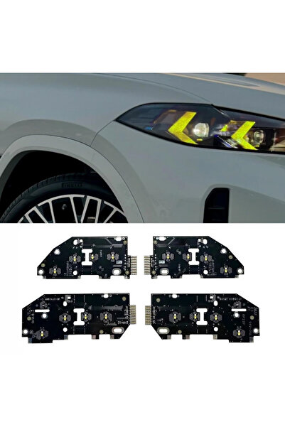 OEM Set 4 module lumini de zi DRL galbene CSL Style BMW X5 G05, X6 G06 Faceli...