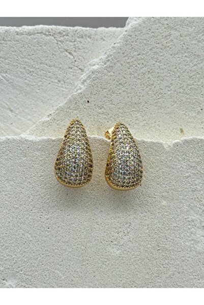 AUBRA Sole Ray ZirkonTaşlı Çelik Küpe Rose