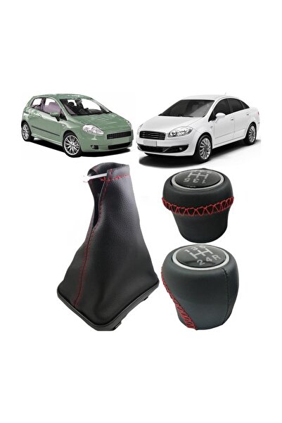 AutoAll مجموعة مقبض ناقل الحركة من الجلد الأحمر من Linea