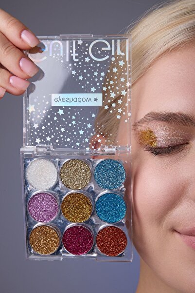 GulFlower 9-Piece Glitter Eyeshadow