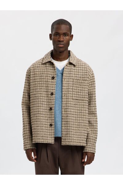 SELECTED Overshirt Wollmix