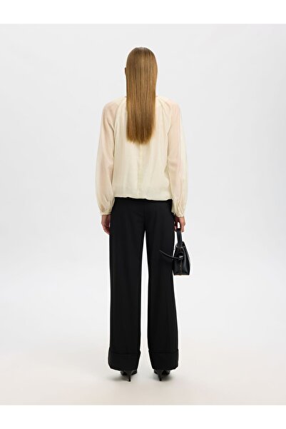 SELECTED Langarmbluse Semi-sheer