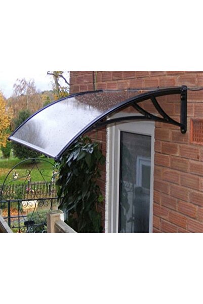 SUNDURMAGROSS Kapı Pencere Üstü Pratik Sundurma 120 X 100 cm Siyah