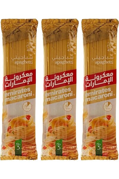 Emirates Macaroni معكرونة سباغيتي إي إم 400 غرام، عبوة من 3 قطع (خصم 16.66%)