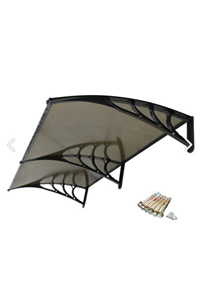 SUNDURMAGROSS Kapı Pencere Üstü Pratik Sundurma 240 X 80 Siyah