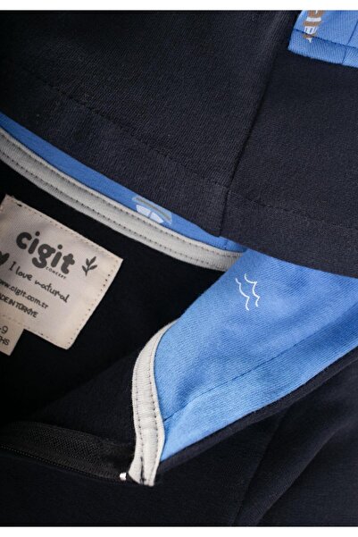 Cigit Zippered Jumpsuit 0-3 Years Anthracite