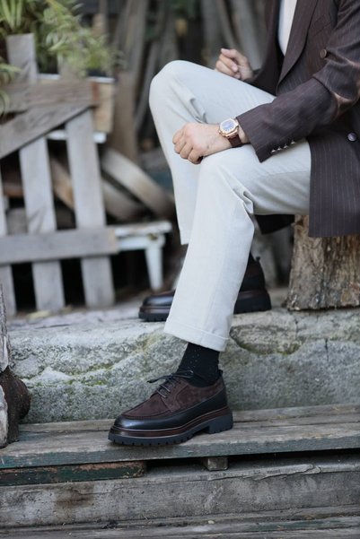 Faruk balkanas Eddy V2 Model Suede Leather EVA Sole Casual Shoes
