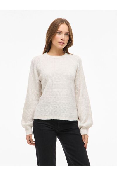 VILA Strickpullover VIVILAS Rundhals