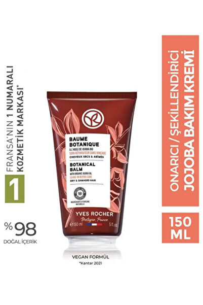 Yves Rocher Tüm Saç Tipleri İçin Onarıcı Jojoba Yağlı Şekillendirici Saç Kremi Besleyici Vegan Bakım