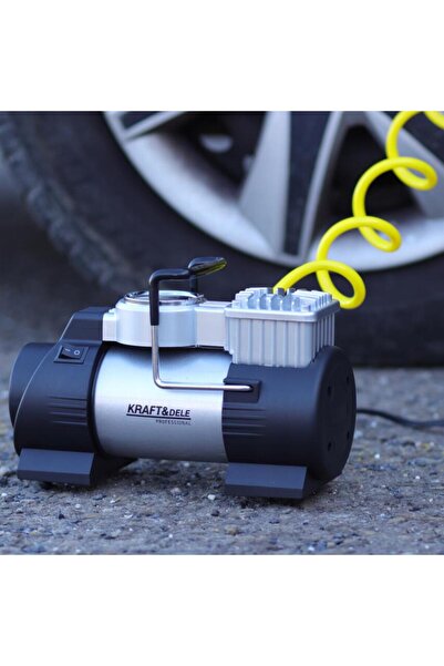 Kraft Portable car compressor, 12 V, 190 W, 15A, 150PSI,